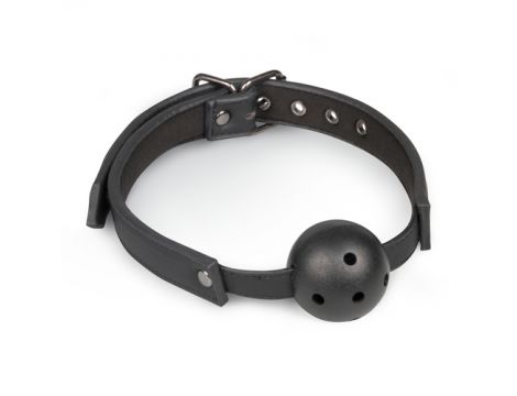 Knebel z kulką PVC EasyToys regulowany czarny - 5