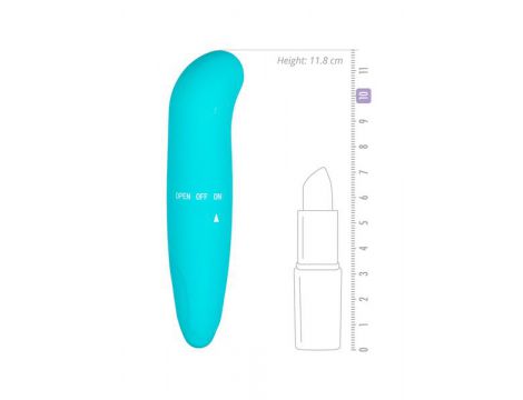 Mini wibrator punktu G EasyToys niebieski 12 cm - 5