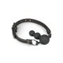 Knebel piłkowy silikonowy z koralikami EasyToys czarny 10 cm - 3