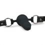 Knebel piłkowy z silikonowym penisem EasyToys czarny 9.5 cm - 10