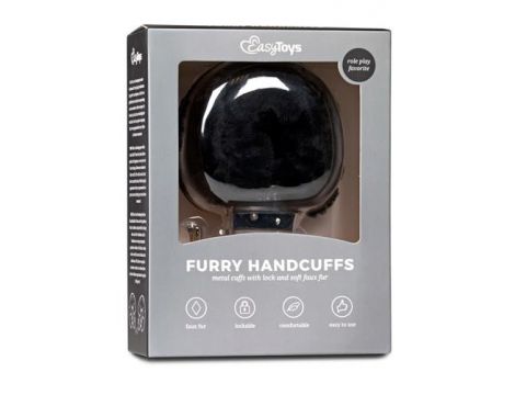 Kajdanki pluszowe EasyToys czarne
