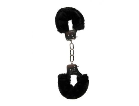 Kajdanki pluszowe EasyToys czarne - 2
