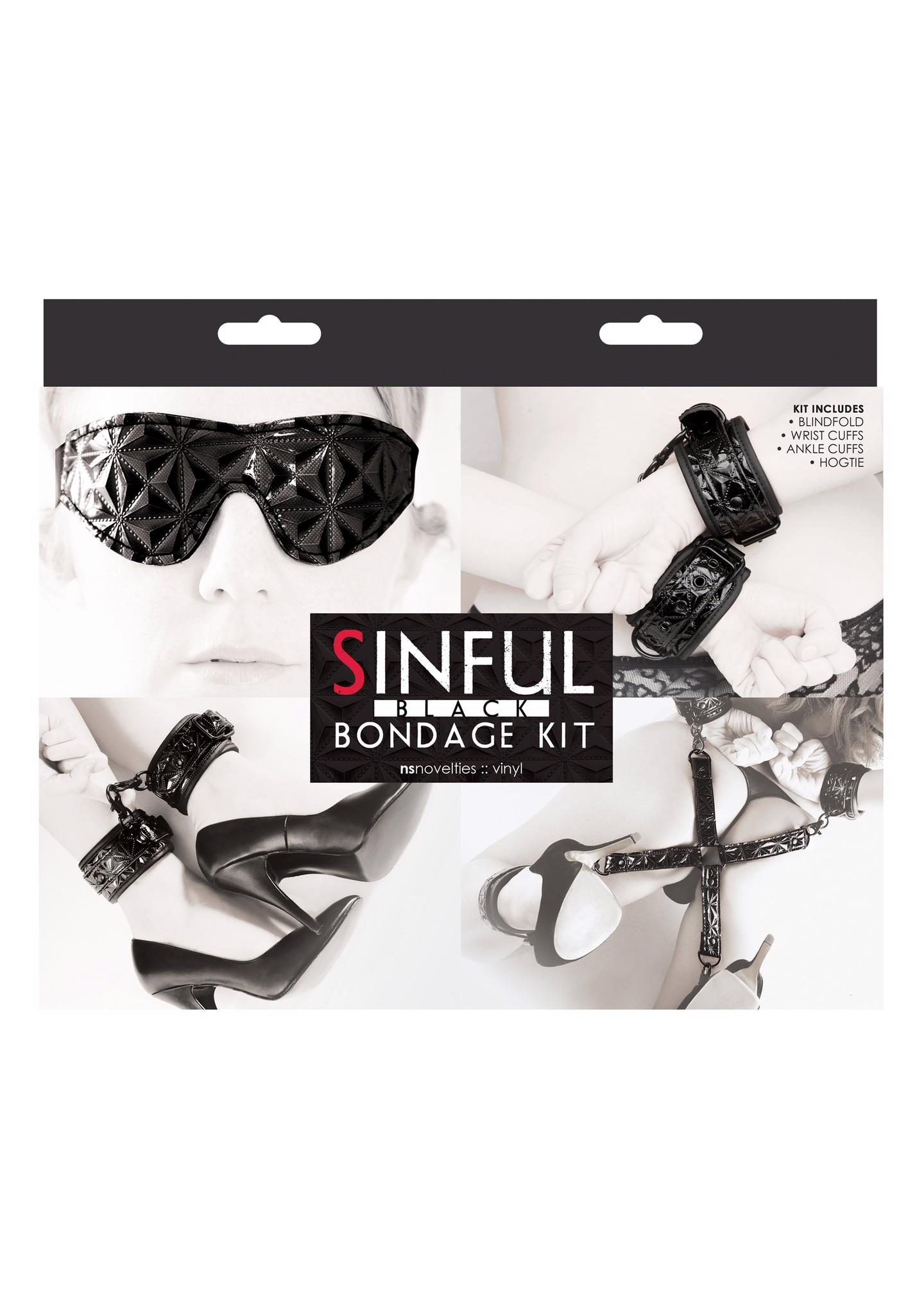 zestaw-sinful bondage kit black