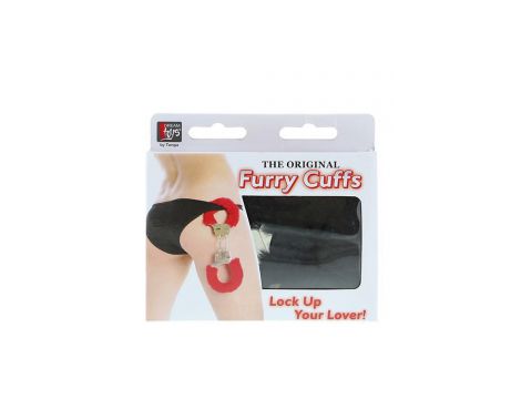Kajdanki metalowe z pluszem Dream Toys czarne - 2