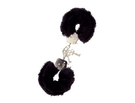 Kajdanki metalowe z pluszem Dream Toys czarne - 4