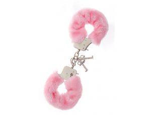 Kajdanki metalowe pluszowe Dream Toys różowe