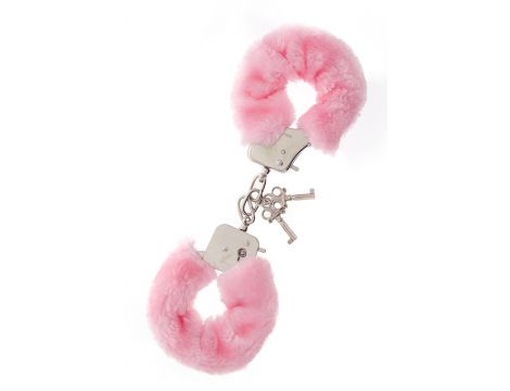 Kajdanki metalowe pluszowe Dream Toys różowe