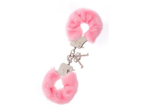 Kajdanki metalowe pluszowe Dream Toys różowe - 4