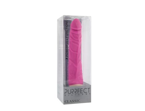 Wibrator realistyczny silikonowy Vibes of Love Classic różowy 18 cm - 3