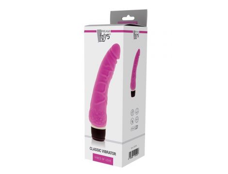Wibrator realistyczny silikonowy Vibes of Love Classic różowy 18 cm