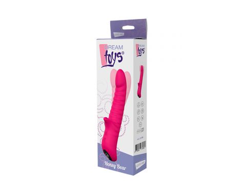 Wibrator rotacyjny Dream Toys Honey Bear magenta silikonowy - 4
