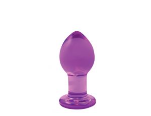 Plug analny szklany NS Novelties Crystal fioletowy