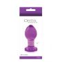 Plug analny szklany NS Novelties Crystal fioletowy - 4