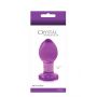 Plug analny szklany NS Novelties Crystal fioletowy - 3