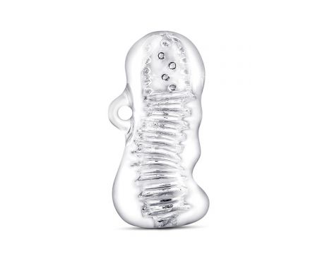 Masturbator M For Men Hand Tool przezroczysty TPE 11 cm - 2