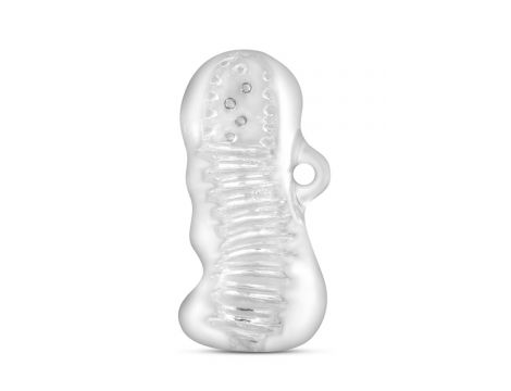 Masturbator M For Men Hand Tool przezroczysty TPE 11 cm - 4