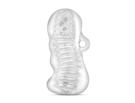Masturbator M For Men Hand Tool przezroczysty TPE 11 cm - 3