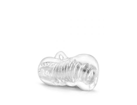 Masturbator M For Men Hand Tool przezroczysty TPE 11 cm - 5