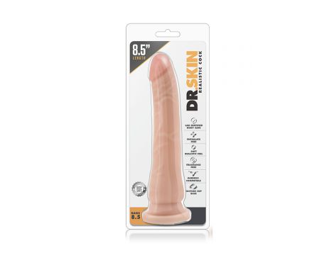 Dildo realistyczne z przyssawką Blush Dr. Skin 22 cm beżowe - 3