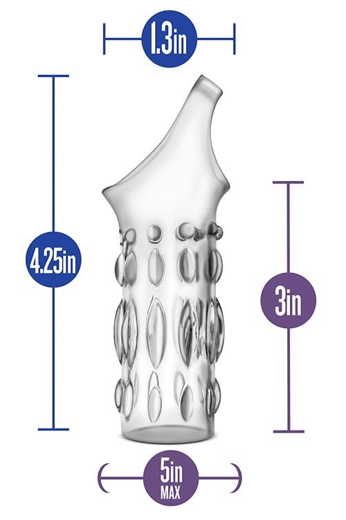 stymulator-performance studded sleeve ring clear