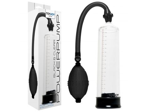 Pompka do penisa ToyJoy Power Pump czarna przeźroczysta