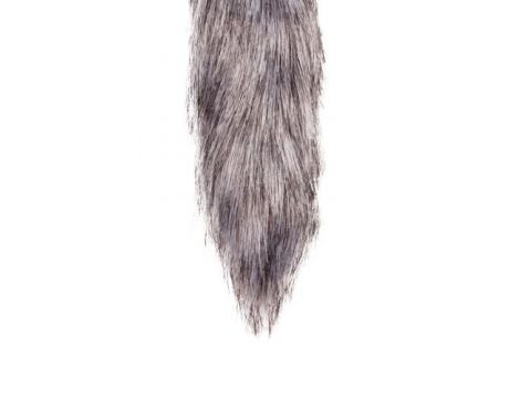 Srebrny metalowy korek analny z puszystym lisim ogonem EasyToys 40 cm - 4