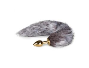 Korek analny z lisim ogonem EasyToys złoty 40 cm