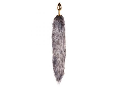 Korek analny z lisim ogonem EasyToys złoty 40 cm - 2