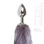 Korek analny z lisim ogonem EasyToys srebrny - 4