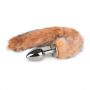 Korek analny metalowy z lisim ogonem EasyToys srebrny - 2