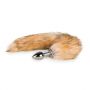 Korek analny z lisim ogonem EasyToys srebrny aluminiowy - 2