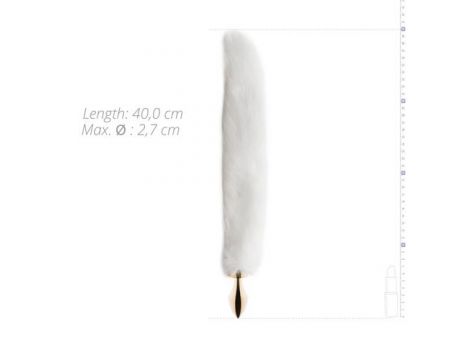 Korek analny z lisim ogonem EasyToys srebrny - 3