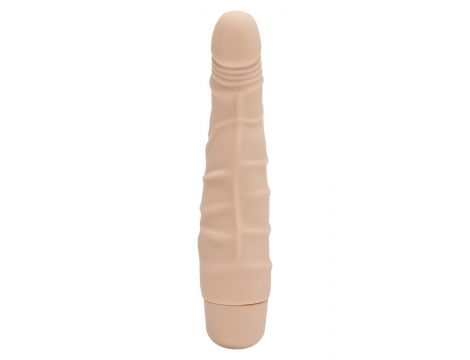 Mini silikonowy wibrator slim realistyczny ToyJoy jasna skóra 16 cm - 3