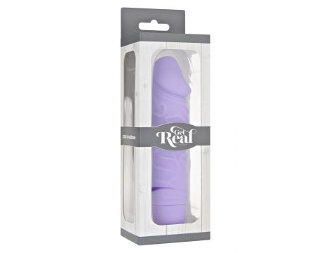 Wibrator realistyczny silikonowy ToyJoy fioletowy 16 cm 7 trybów - 2