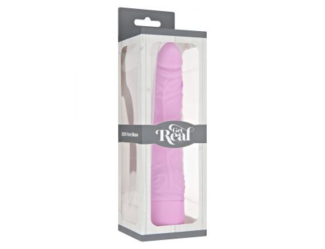 Wibrator realistyczny silikonowy ToyJoy smukły różowy 21 cm - 2
