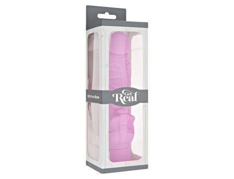 Wibrator realistyczny silikonowy ToyJoy różowy 22 cm wodoodporny - 2