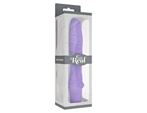 Wibrator realistyczny silikonowy ToyJoy fioletowy 24.9 cm - 2
