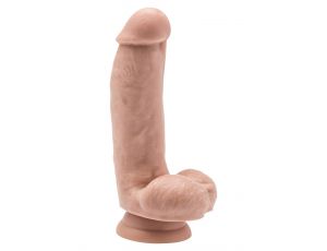 Realistyczne dildo z jajami ToyJoy 15 cm jasny odcień skóry