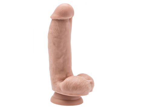 Realistyczne dildo z jajami ToyJoy 15 cm jasny odcień skóry