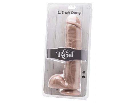 Dildo realistyczne ToyJoy z jądrami jasny 28 cm - 2