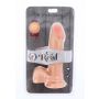 Dildo o podwójnej gęstości ToyJoy jasny 20 cm z jądrami - 5