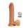 Dildo o podwójnej gęstości ToyJoy jasny 20 cm z jądrami