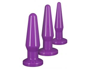Zestaw korków analnych ToyJoy Best Butt Buddies fioletowy