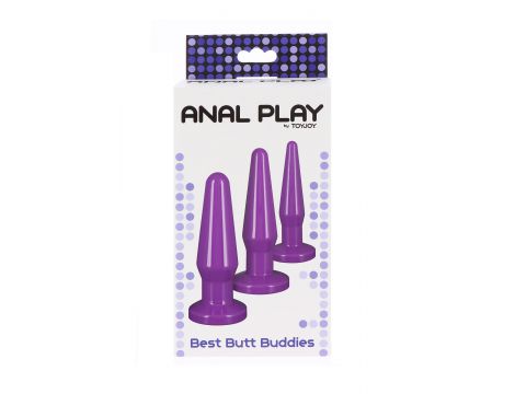 Zestaw korków analnych ToyJoy Best Butt Buddies fioletowy - 2
