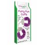 Regulowane kajdanki futrzane ToyJoy fioletowe - 3