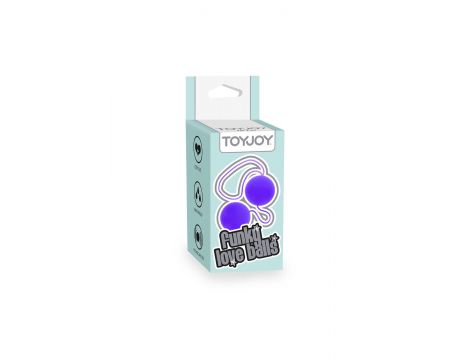 Kulki miłosne ToyJoy fioletowe ABS 3,5 cm - 2