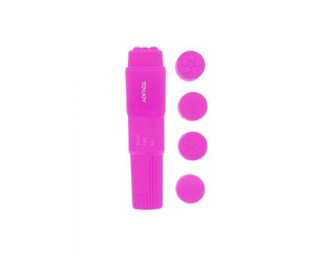 Wibrator mini ToyJoy Funky Massager fioletowy 9,5 cm AA - 3