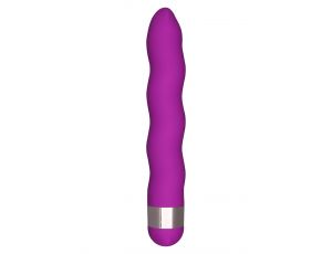 Wibrator falisty ToyJoy Funky Wave fioletowy 18 cm wodoodporny
