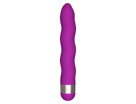 Wibrator falisty ToyJoy Funky Wave fioletowy 18 cm wodoodporny