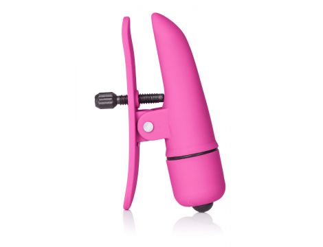 Wibrujące klamry na sutki Nipplettes Calexotics różowe 7 cm - 4